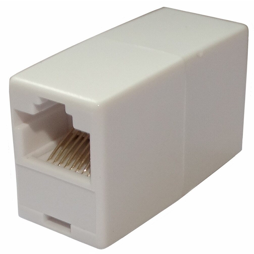 Комплект съединители AERZETIX, RJ45 гнездо - RJ45 гнездо, 8p8c, 2 броя ...