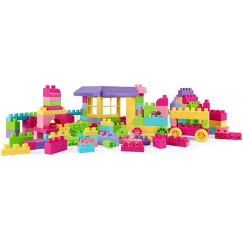 Set de constructie Wader cu 102 cuburi pentru fete Set de constructie Wader cu 102 cuburi pentru fete