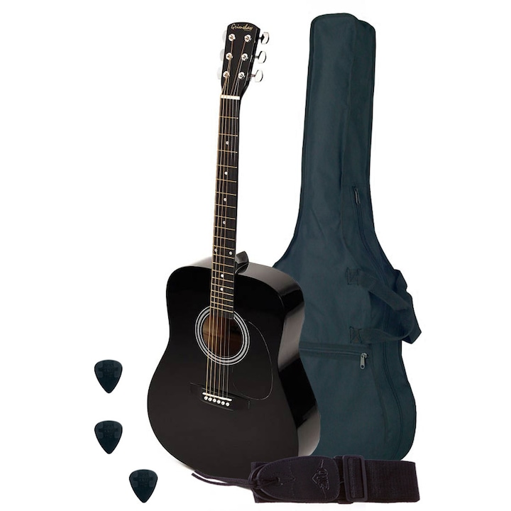 Nashville GSD60BK Basic1 Akusztikus gitár szett fekete
