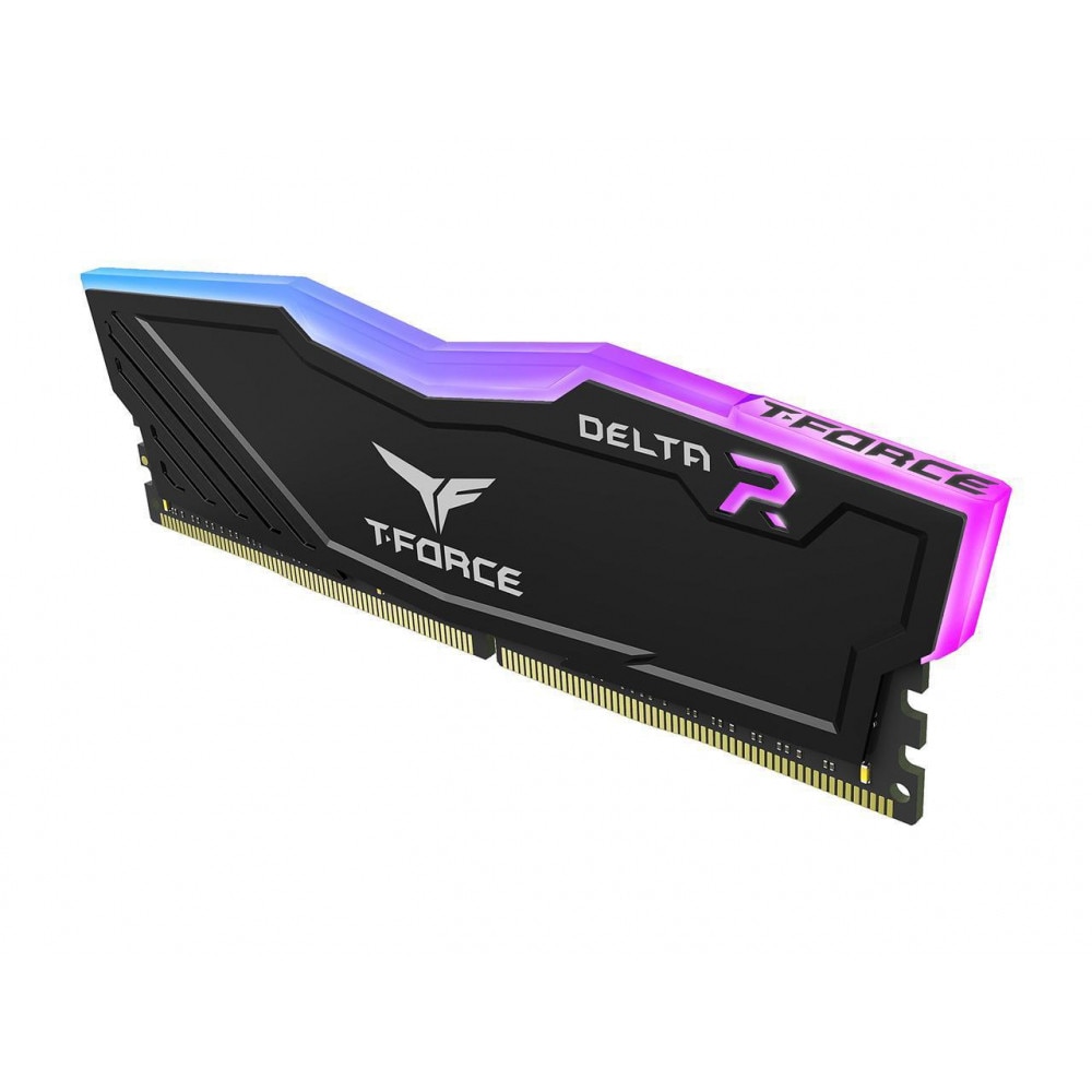 メモリー T-FORCE DELTA R16GB (2x8GB) DDR4 2666MHz DELTA RGB DDR4 DESKTOP MEMORY BLACK 16GB(2x8GB) 2666MHz CL16