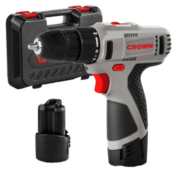 Masina de gaurit si insurubat (bormasina) pe acumulator Crown CT21053LH, 12 V, 1.5 Ah, 1400 RPM, 17 Nm Masina de gaurit si insurubat (bormasina) pe acumulator Crown CT21053LH, 12 V, 1.5 Ah, 1400 RPM, 17 Nm