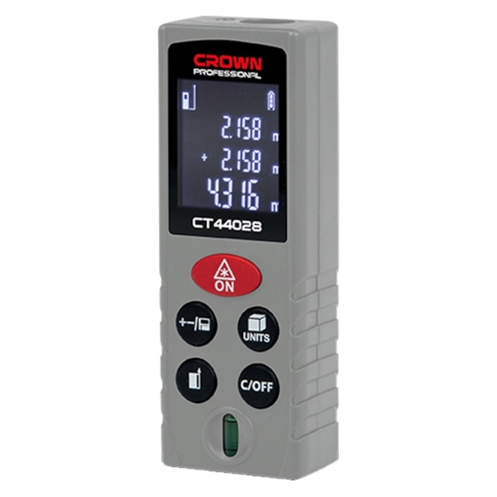 Лазерен телеметър Crown CT44028, 40 м, 2 мм