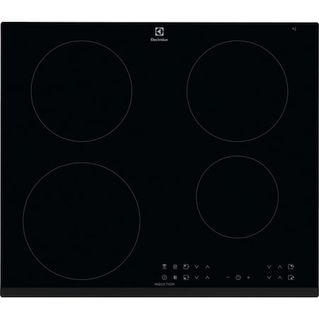 Plita incorporabila Electrolux LIR60430, Inductie, 4 zone de gatit, Touch Control, Timer, 60 cm, Sticla neagra