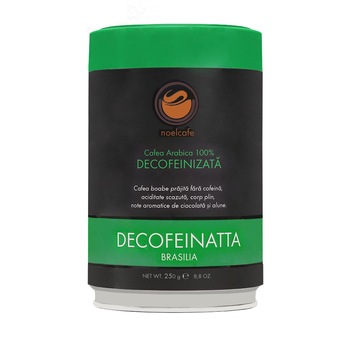 Cafea Boabe, Brazilia, Decofeinizata, Noelcafe, 250 g Cafea Boabe, Brazilia, Decofeinizata, Noelcafe, 250 g
