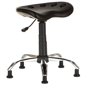 Scaun laborator QMOBILI 1290 TAU CR VE Negru, sezut poliuretan, baza cromata, picioare fixe (ventuze) Scaun laborator QMOBILI 1290 TAU CR VE Negru, sezut poliuretan, baza cromata, picioare fixe (ventuze)
