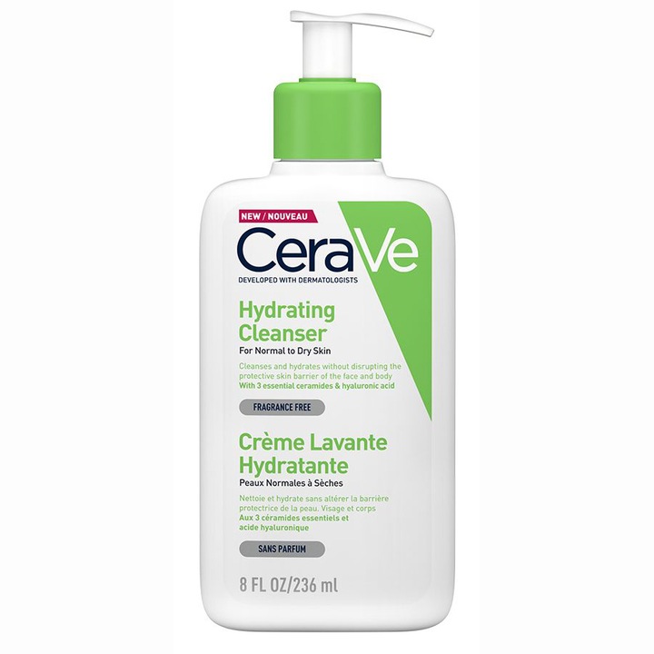 Pachet promo CeraVe: Crema hidratanta pentru fata si corp, 177 ml + Gel ...