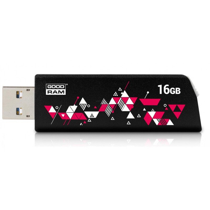 GoodRam UCL3 USB Memória, 16 GB, USB 3.0, fekete