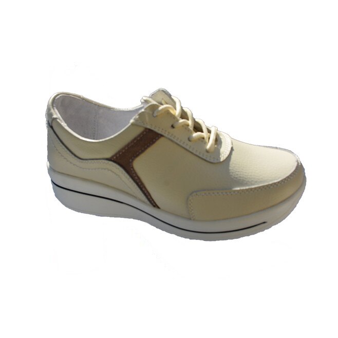 Pantofi confortabili din piele naturala, D&J Exclusive, Bej