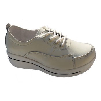 Pantofi confortabili din piele naturala, D&J Exclusive, Alb Pantofi confortabili din piele naturala, D&J Exclusive, Alb