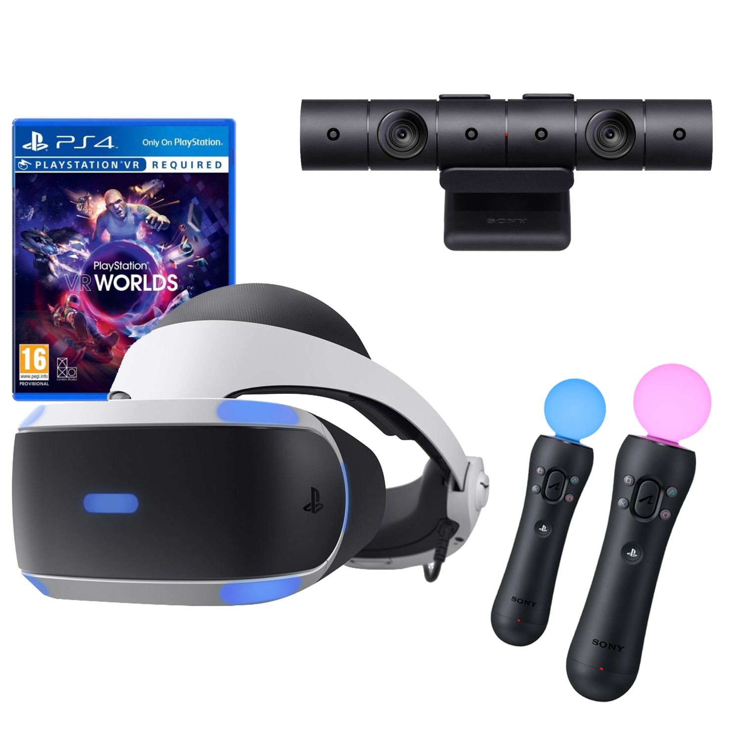 Sony PlayStation 4 5 PS4 VR v2 Virtual Reality Headset with Camera
