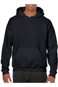 Hanorac barbati, Gildan, uni, cu gluga, Negru Hanorac barbati, Gildan, uni, cu gluga, Negru