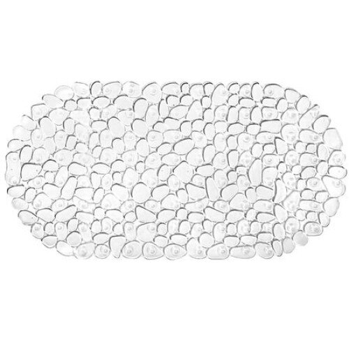 Covor de baie antiderapant iMK®, model uni, transparent, 68.5x35.5 cm
