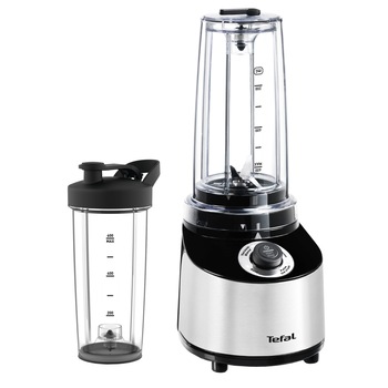 Blender vacum Tefal BL181D31, 800 W, 4 Lame, 0.75 L, 4 viteze, Negru/Gri Blender vacum Tefal BL181D31, 800 W, 4 Lame, 0.75 L, 4 viteze, Negru/Gri