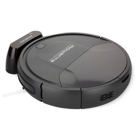 Aspirator robot Rowenta Smart Force Essential RR6925WH, 3 functii, Autonomie pana la 150min, Functia Magnetic Strip, Senzor infrarosu si denivelari, Negru