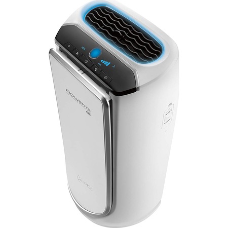 Purificator Rowenta Intense Pure Air XL PU6020F1, 4 niveluri de filtrare, ajustare automata, flux de aer optimizat, silentios, Alb/Argintiu