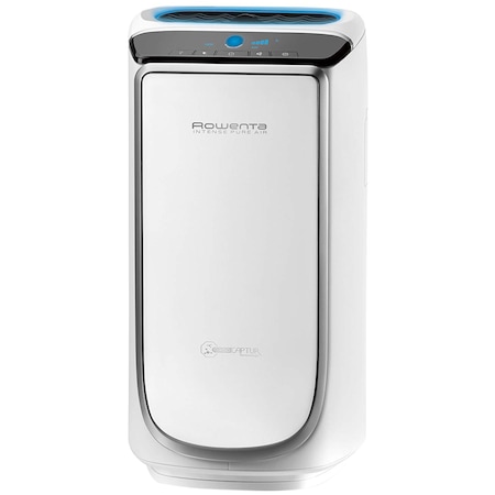 Purificator Rowenta Intense Pure Air PU4020F1, 4 nivele de filtrare, ajustare automata, silentios, Alb/Argintiu