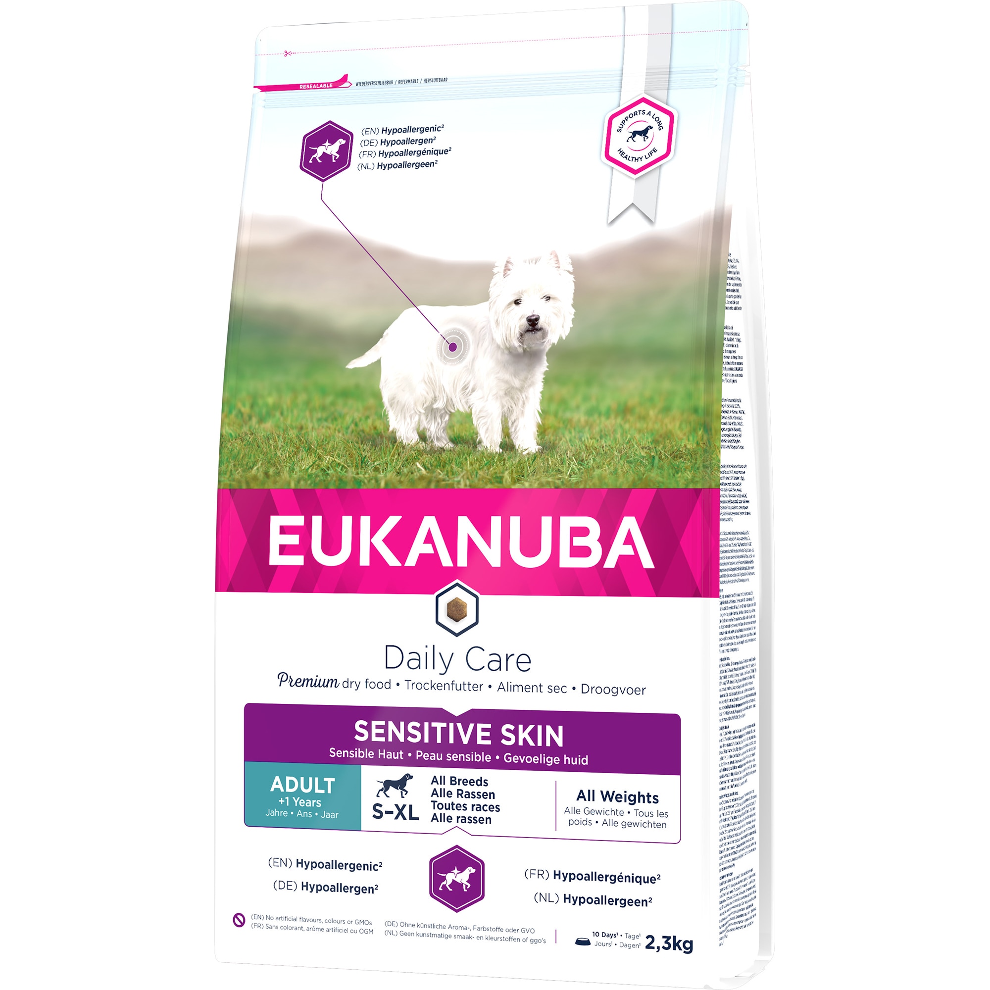 Hrana uscata pentru caini Eukanuba Adult Sensitive Skin, 2.3Kg