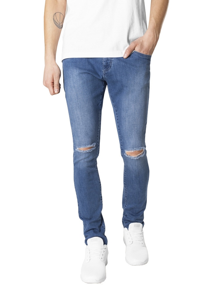 Pantaloni Urban, Urban Classics, Albastru/Washed, BTCU10094