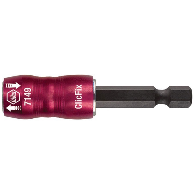 Adaptor magnetic pentru biti, cu inel de retinere ClicFix, WIHA, 1/4