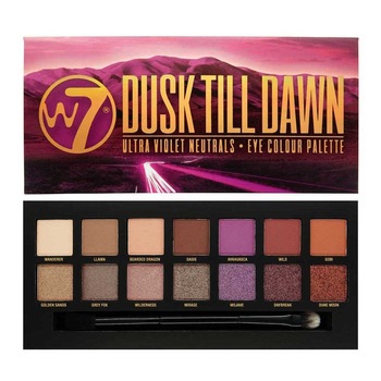 Paleta farduri W7 Dusk Till Dawn Eye Colour Palette, Ultra Violet Neutrals, 14 culori, 9.6g Paleta farduri W7 Dusk Till Dawn Eye Colour Palette, Ultra Violet Neutrals, 14 culori, 9.6g