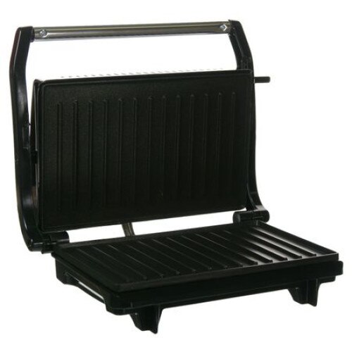 Sandwich-maker iMK, Usor de curatat, Indicator luminos, Placi antiaderente, Negru/Argintiu