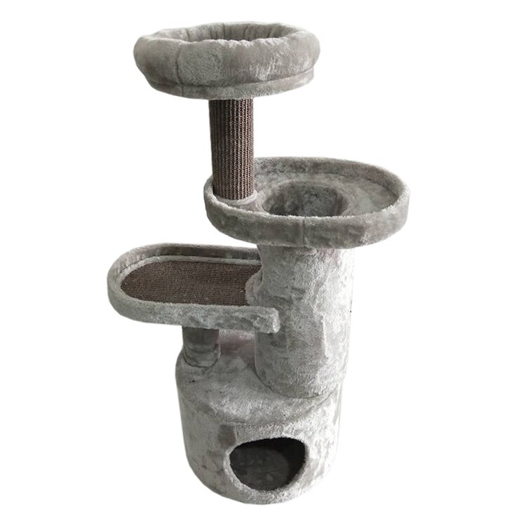 Ansamblu Pisici MIAU MIAU Silver Tower 40x40x105cm