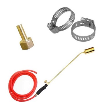 Arzator parlitor pe gaz simplu, un robinet + CADOU - 2m furtun, piulita cu filet invers si coliere Arzator parlitor pe gaz simplu, un robinet + CADOU - 2m furtun, piulita cu filet invers si coliere