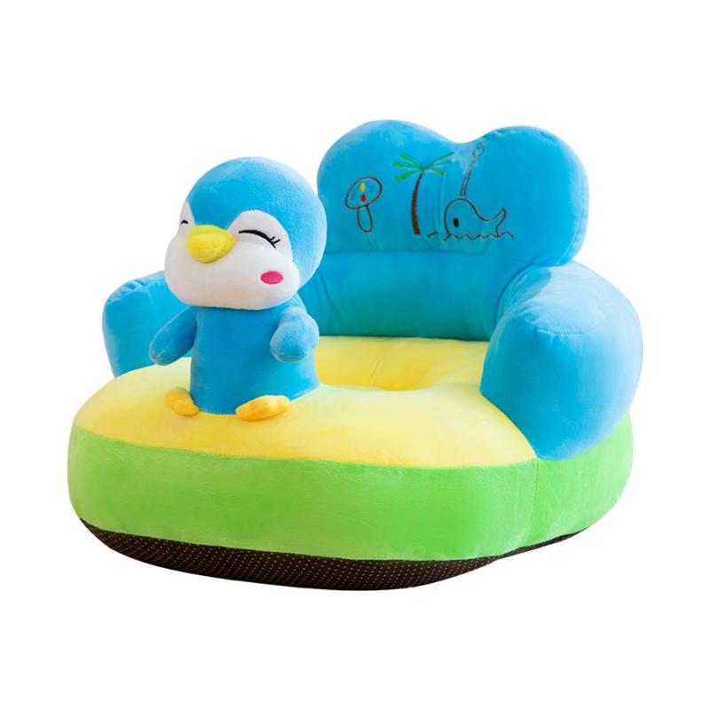 Fotoliu pentru bebe din plus cu spatar - Pinguinul Albastru Krista®