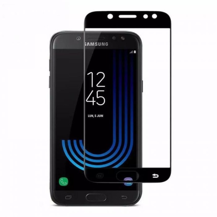 5D Стъклен протектор Full Face Tempered Glass за Samsung Galaxy J5 2017, Черен