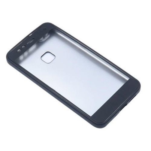 Husa Huawei P10 Plus Flippy Deluxe Full Silicone 360 Negru + Folie de protectie