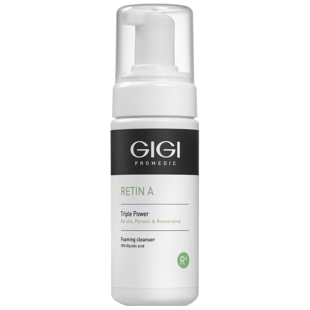 Spuma de curatare 10% Acid glicolic GIGI Cosmetics Retin A 120 ml