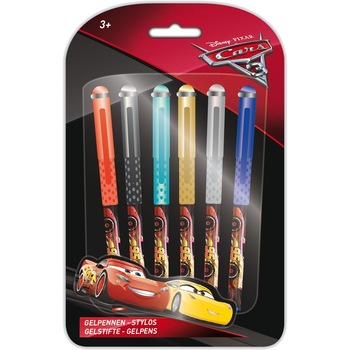 Pix cu gel Cars 6 bucati Pix cu gel Cars 6 bucati