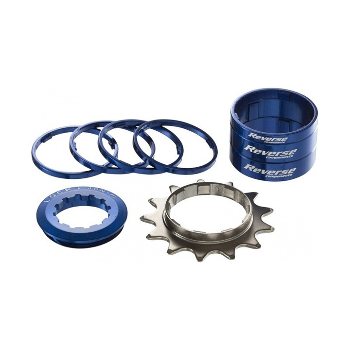 Kit single speed Reverse 13T albastru inchis
