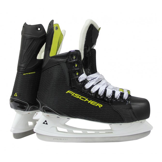 Patine hochei adult Fischer CT250, Negru, 46, Talpa 294 mm