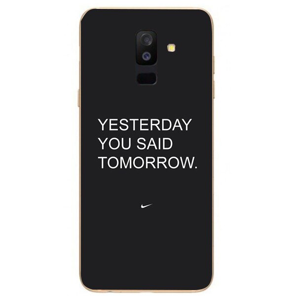 Husa Samsung Galaxy A6 PLUS Yesterday You Said Tomorrow, Multicolor