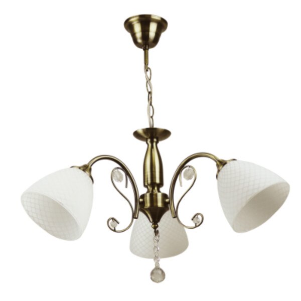 Lustra Abigail Alb+Alama 3XE27 60W