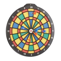 Set profesional Darts iMK, tabla si 6 sageti, diametru 41 cm, cu suport pentru perete