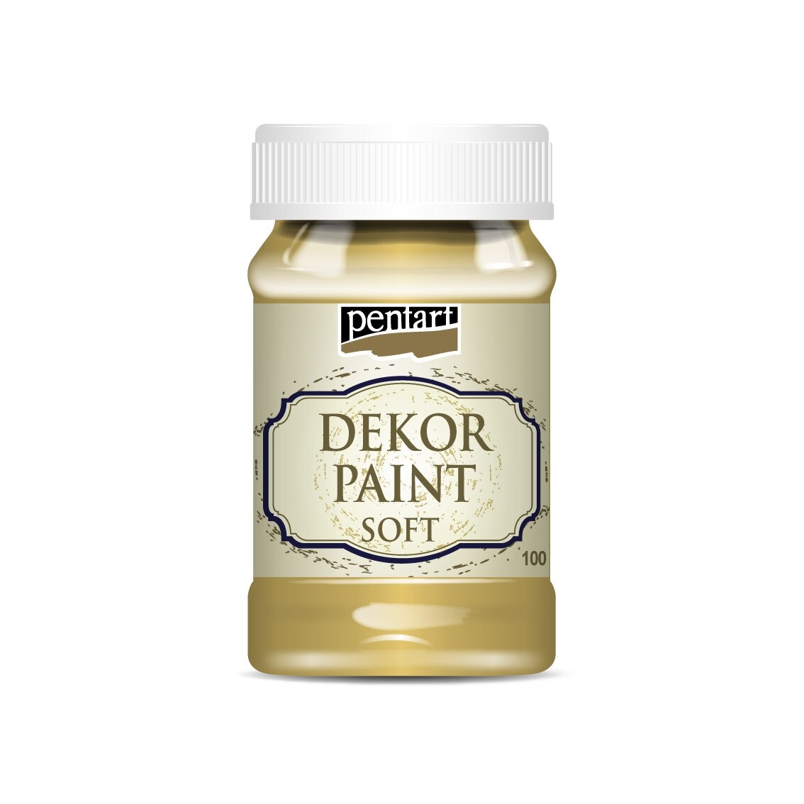 Vopsea decorativa soft Pentart - mandarina, 100 ml