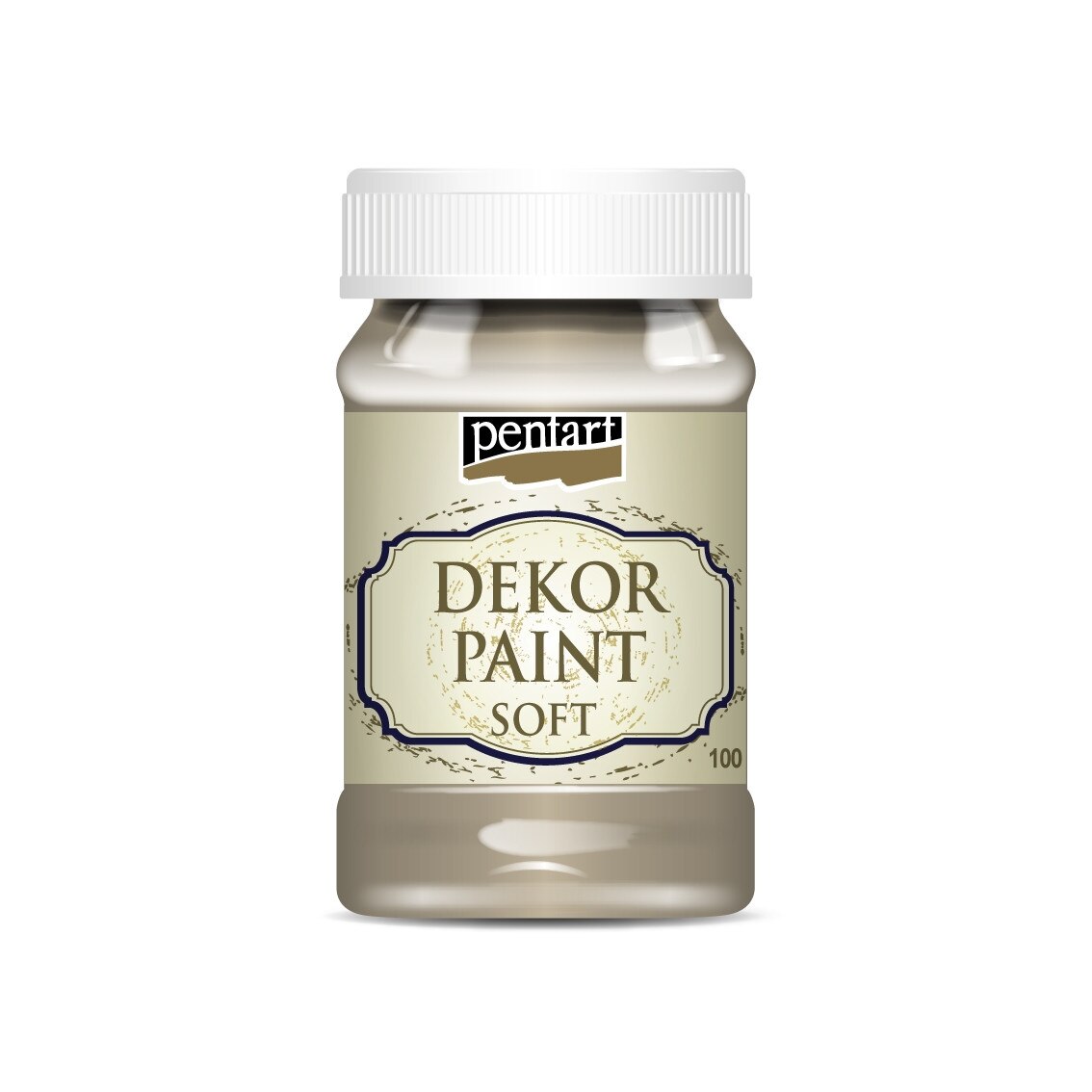 Vopsea decorativa soft Pentart - cappuccino, 100 ml