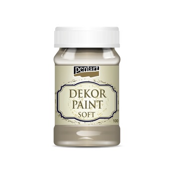 Vopsea decorativa soft Pentart - cappuccino, 100 ml Vopsea decorativa soft Pentart - cappuccino, 100 ml