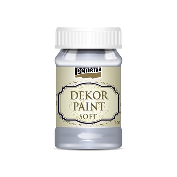 Vopsea decorativa soft Pentart - gri verzui, 100 ml Vopsea decorativa soft Pentart - gri verzui, 100 ml