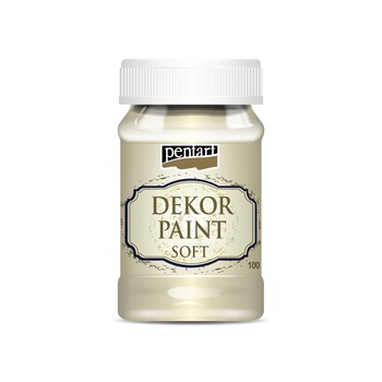 Vopsea decorativa soft Pentart - ivoriu, 100 ml Vopsea decorativa soft Pentart - ivoriu, 100 ml