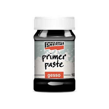 Grund pasta Gesso pe baza de apa Pentart - negru, 100 ml Grund pasta Gesso pe baza de apa Pentart - negru, 100 ml