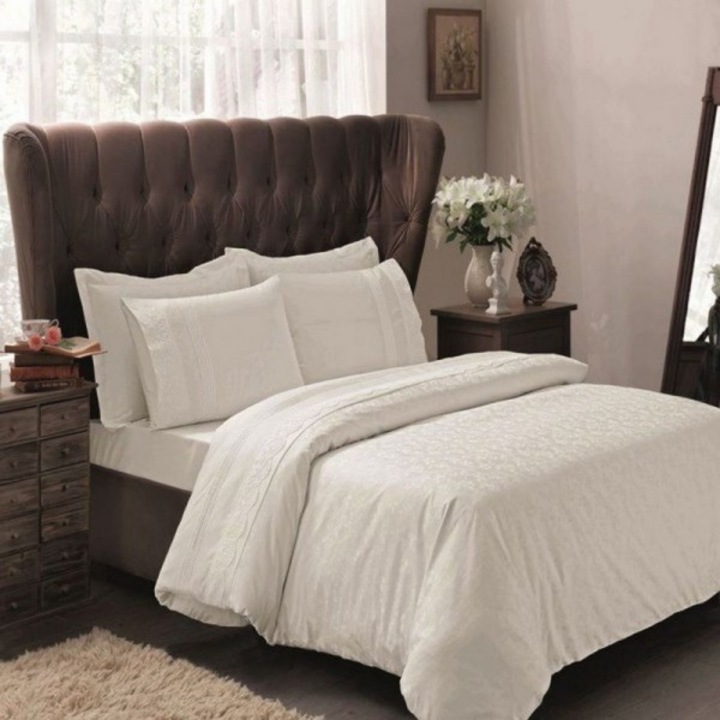 Луксозно спално бельо TAC Clemence от жакард сатен