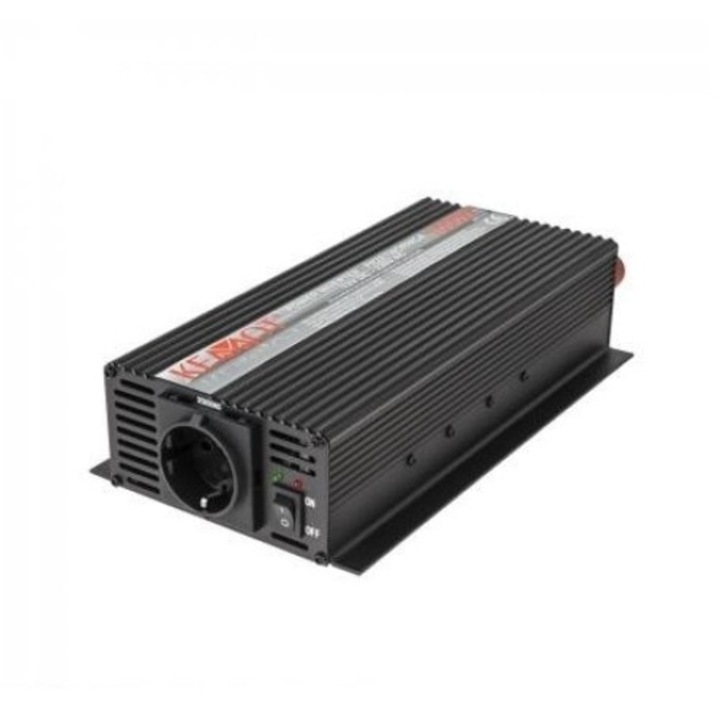 Kemot Autós Inverter, 24 V/230 V, 1000 W