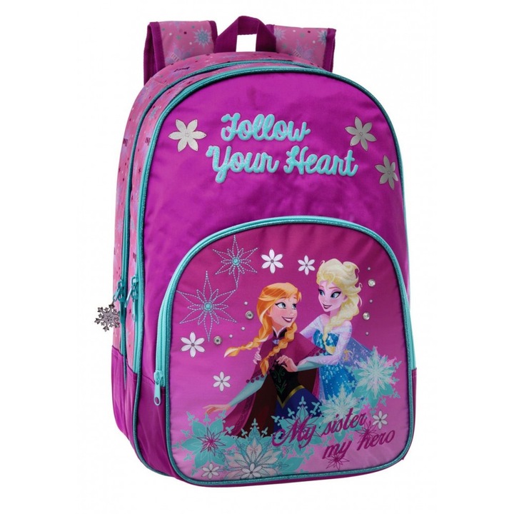 Ghiozdan scoala Anna & Elsa 42 cm