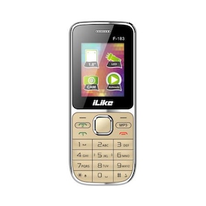 iLike F-183 Mobiltelefon, Kártyafüggetlen, Dual SIM, Arany