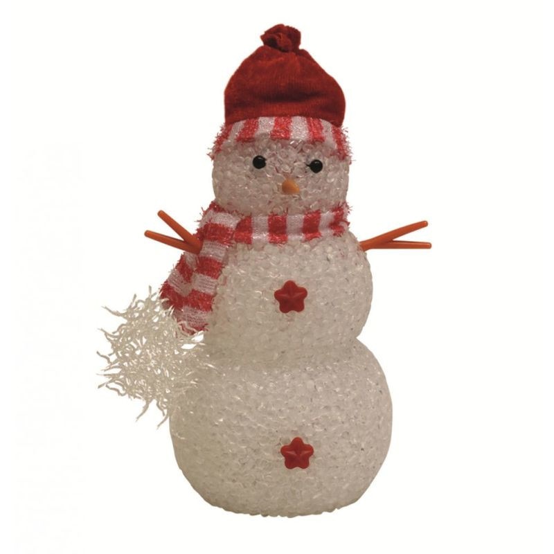 Figurina decorativa luminoasa Om de Zapada, LED RGB, inaltime 17 cm