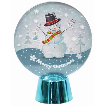 Decor luminos de masa, forma glob, 2 LED-uri alb rece, diametru 9 cm Decor luminos de masa, forma glob, 2 LED-uri alb rece, diametru 9 cm