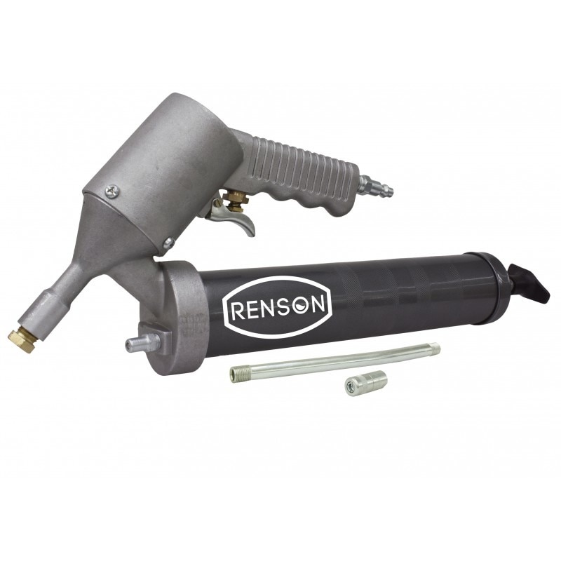 Pistol de gresat pneumatic cu teava rigida si cap gresor, gresare foc cu foc